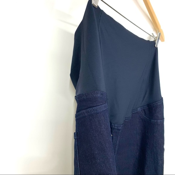 Isabel Maternity Jeggings With Pockets Dark Wash Blue Navy Nwot Size 18/34R Nwot - Picture 4 of 15